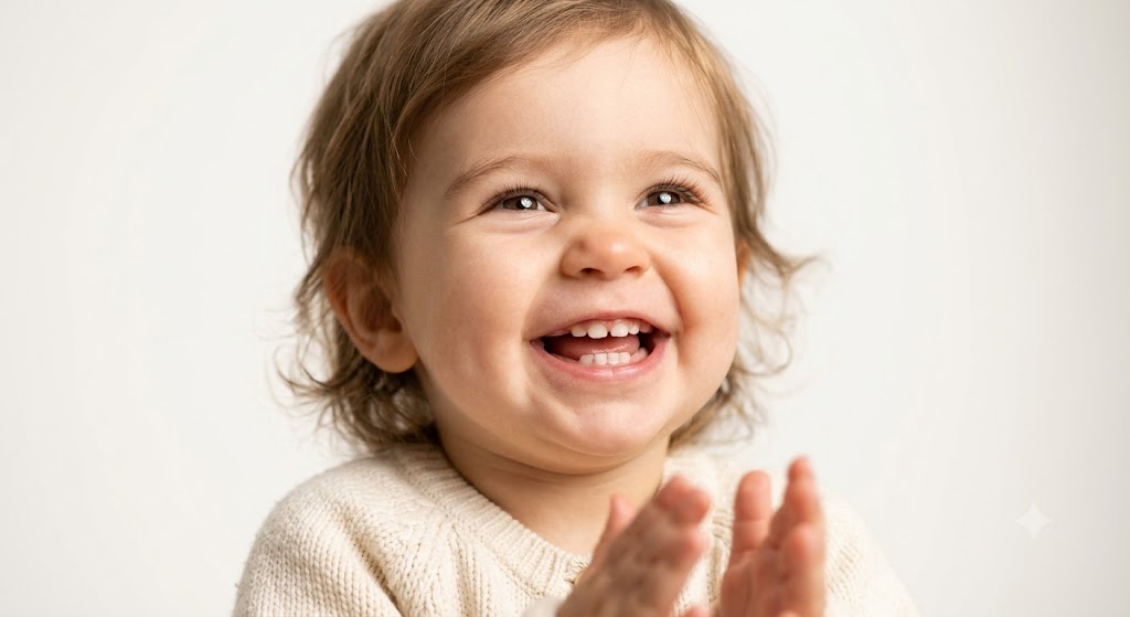Baby smiling