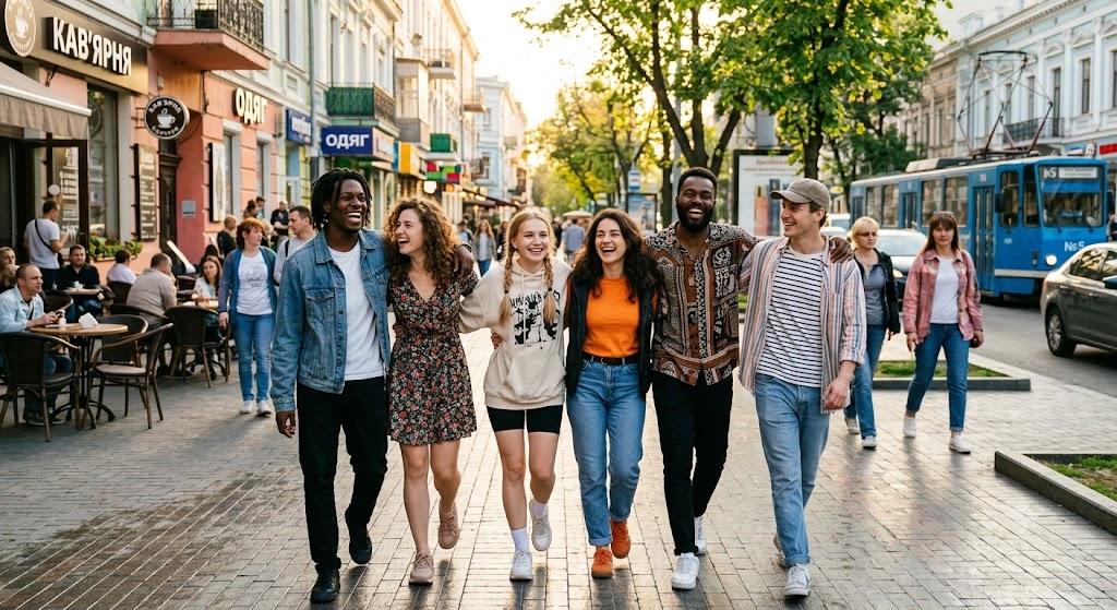 Friends in the city